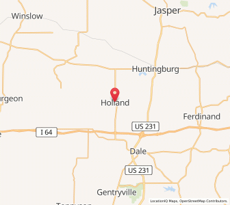 Map of Holland, Indiana