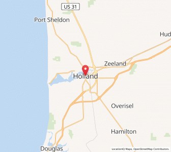 Map of Holland, Michigan