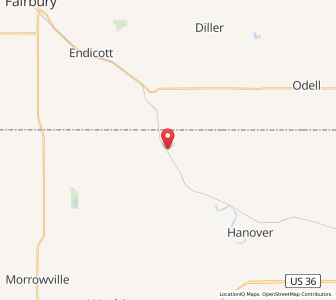Map of Hollenberg, Kansas