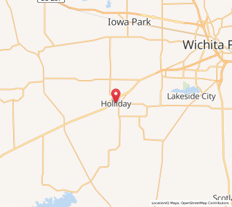 Map of Holliday, Texas