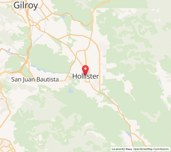 Map of Hollister, California