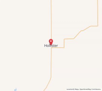 Map of Hollister, Idaho