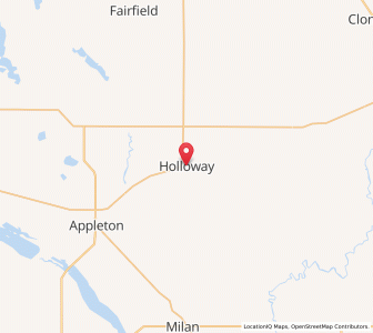 Map of Holloway, Minnesota