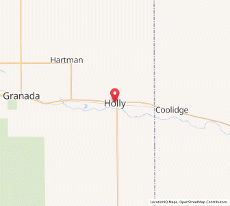 Map of Holly, Colorado