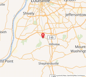 Map of Hollyvilla, Kentucky