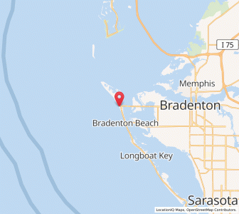 Map of Holmes Beach, Florida