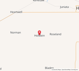 Map of Holstein, Nebraska