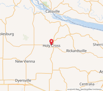 Map of Holy Cross, Iowa