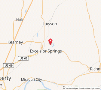 Map of Homestead, Missouri
