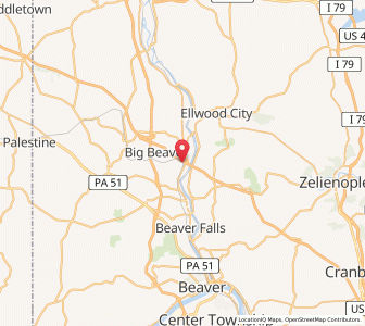 Map of Homewood, Pennsylvania