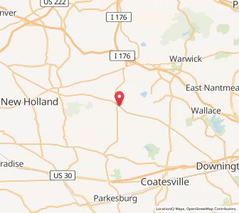 Map of Honey Brook, Pennsylvania