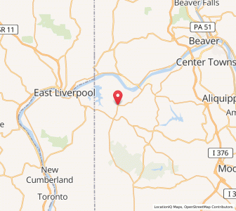 Map of Hookstown, Pennsylvania