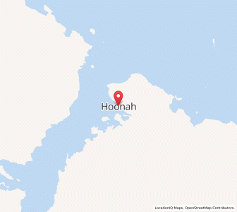 Map of Hoonah, Alaska