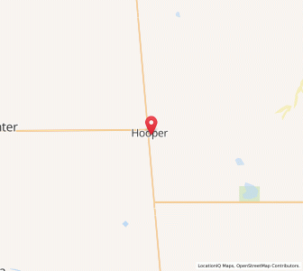 Map of Hooper, Colorado