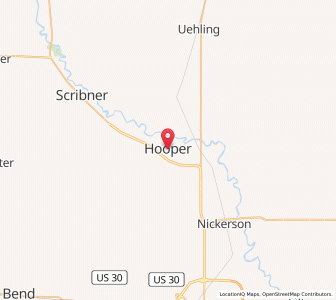 Map of Hooper, Nebraska