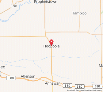 Map of Hooppole, Illinois
