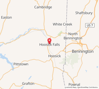 Map of Hoosick Falls, New York