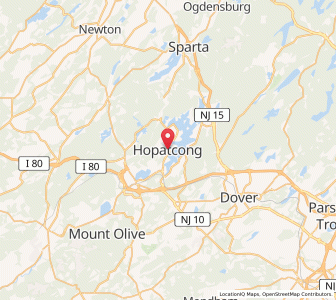 Map of Hopatcong, New Jersey