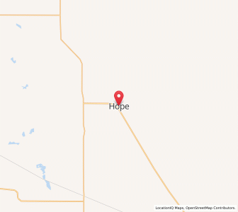 Map of Hope, North Dakota