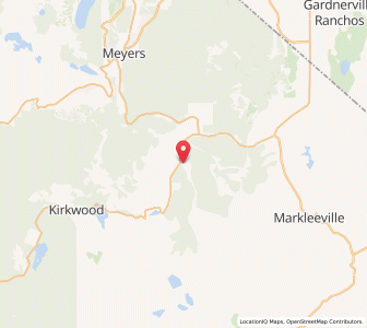 Map of Hope Valley, California