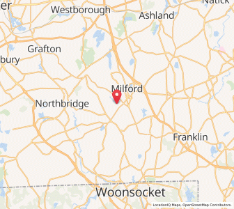 Map of Hopedale, Massachusetts