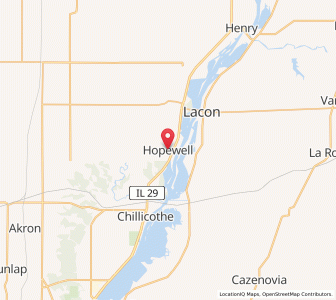 Map of Hopewell, Illinois
