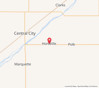 Map of Hordville, Nebraska