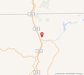 Map of Hornbrook, California