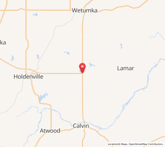 Map of Horntown, Oklahoma