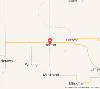 Map of Horton, Kansas