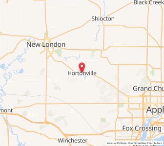 Map of Hortonville, Wisconsin