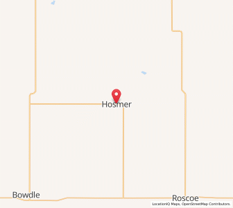Map of Hosmer, South Dakota