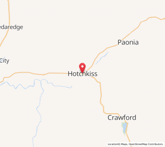 Map of Hotchkiss, Colorado