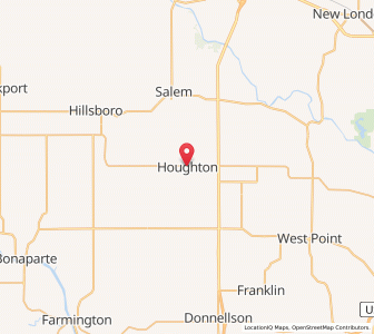 Map of Houghton, Iowa