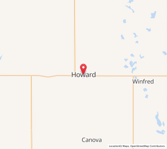 Map of Howard, South Dakota