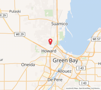 Map of Howard, Wisconsin