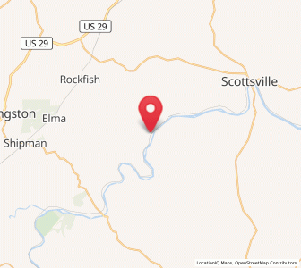 Map of Howardsville, Virginia