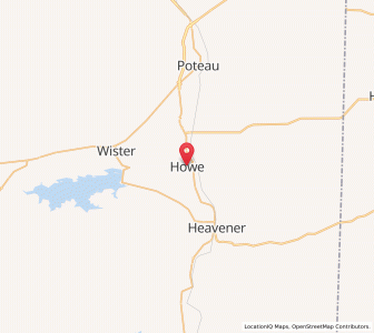 Map of Howe, Oklahoma