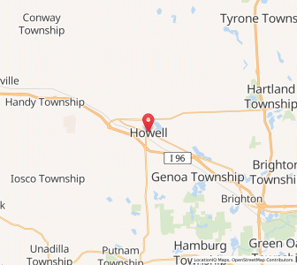 Map of Howell, Michigan