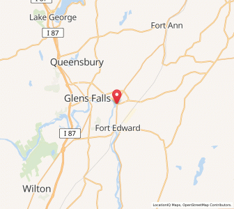Map of Hudson Falls, New York