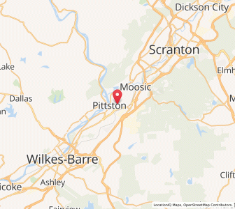Map of Hughestown, Pennsylvania