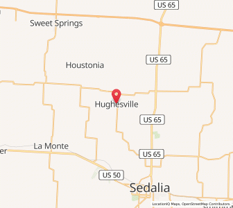 Map of Hughesville, Missouri
