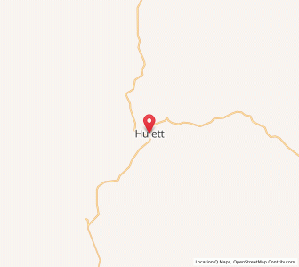 Map of Hulett, Wyoming
