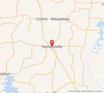 Map of Humansville, Missouri