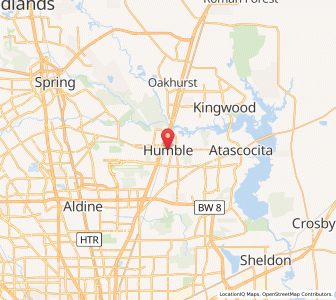 Map of Humble, Texas