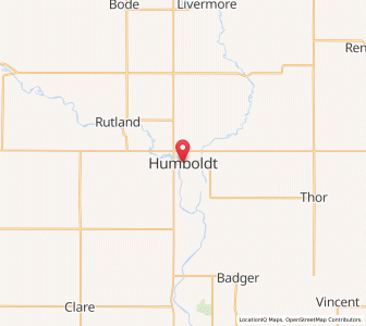 Map of Humboldt, Iowa