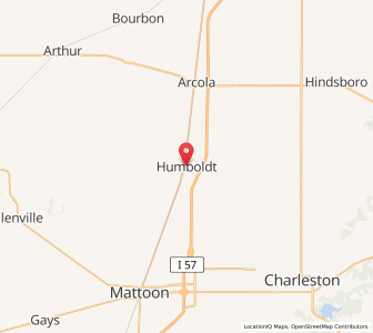 Map of Humboldt, Illinois