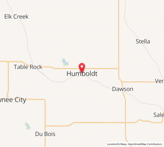Map of Humboldt, Nebraska