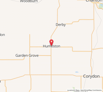 Map of Humeston, Iowa
