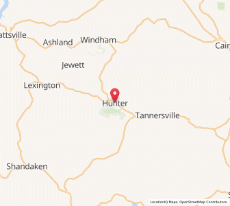 Map of Hunter, New York